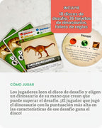 SimplyFun Dinosaur Challenge - Aprende sobre dinosaurios y análisis situacional - Juego de cartas atractivo y educativo para niños - 2 a 4 jugadores - A partir de 7 años