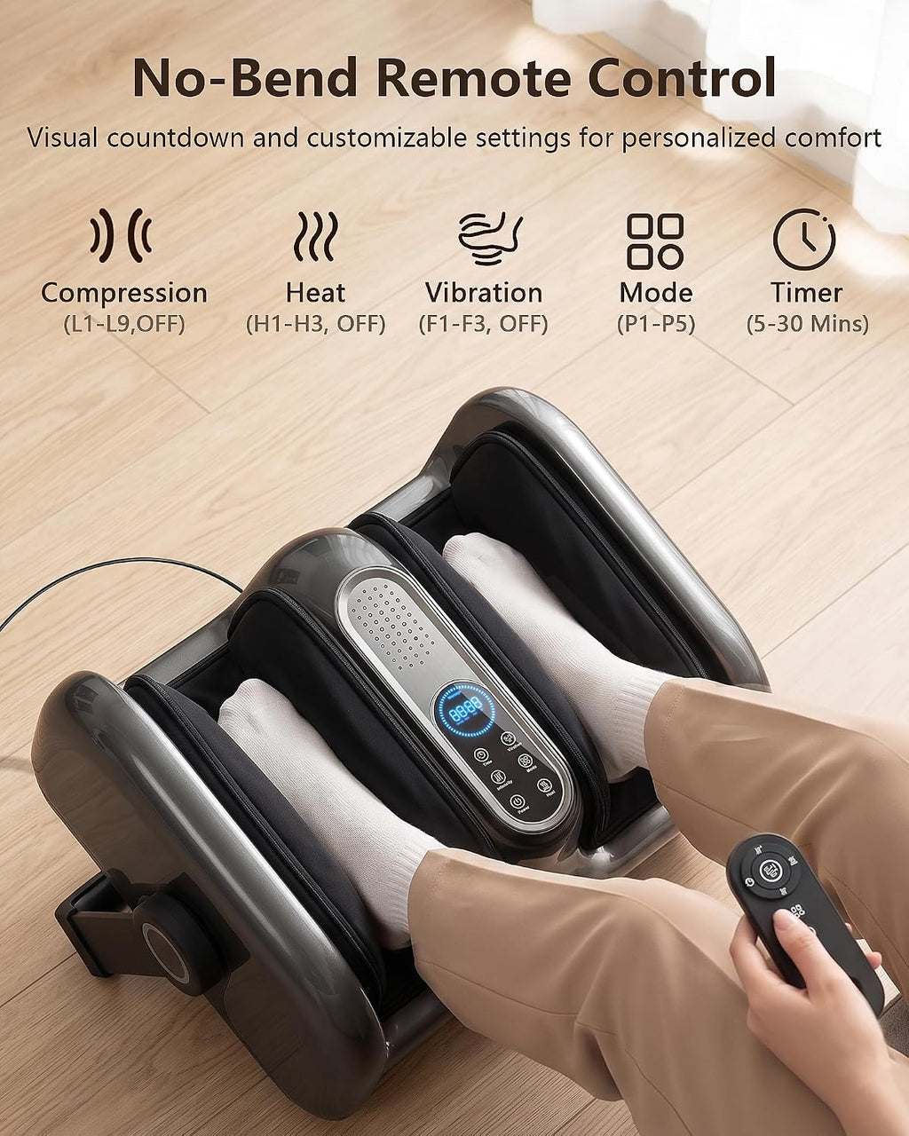 Masajeador de pies Shiatsu eléctrico profesional con calor