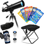 Telescopio para adultos y niños de alta potencia de 3.543 in de