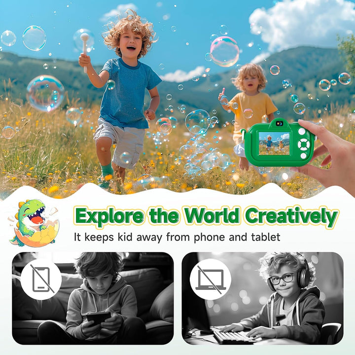 MAVOKIS Cámara digital para niños de 3 a 8 años, cámara 1080P para...