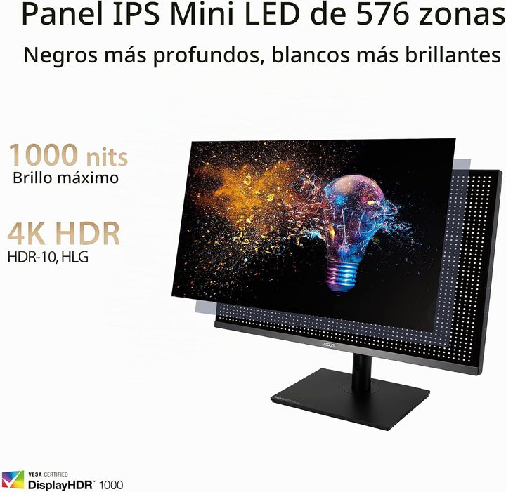 ASUS ProArt PA32UCR-K Monitor profesional 4K HDR USB-C de 32 pulgad...