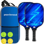 Set de 2 o 4 Palas de Pickleball Aprobadas por USAPA, Rackets de Fibra de Vidrio para Pickleball, incluye 4 Pelotas de Exterior y 1 Estuche de Transporte