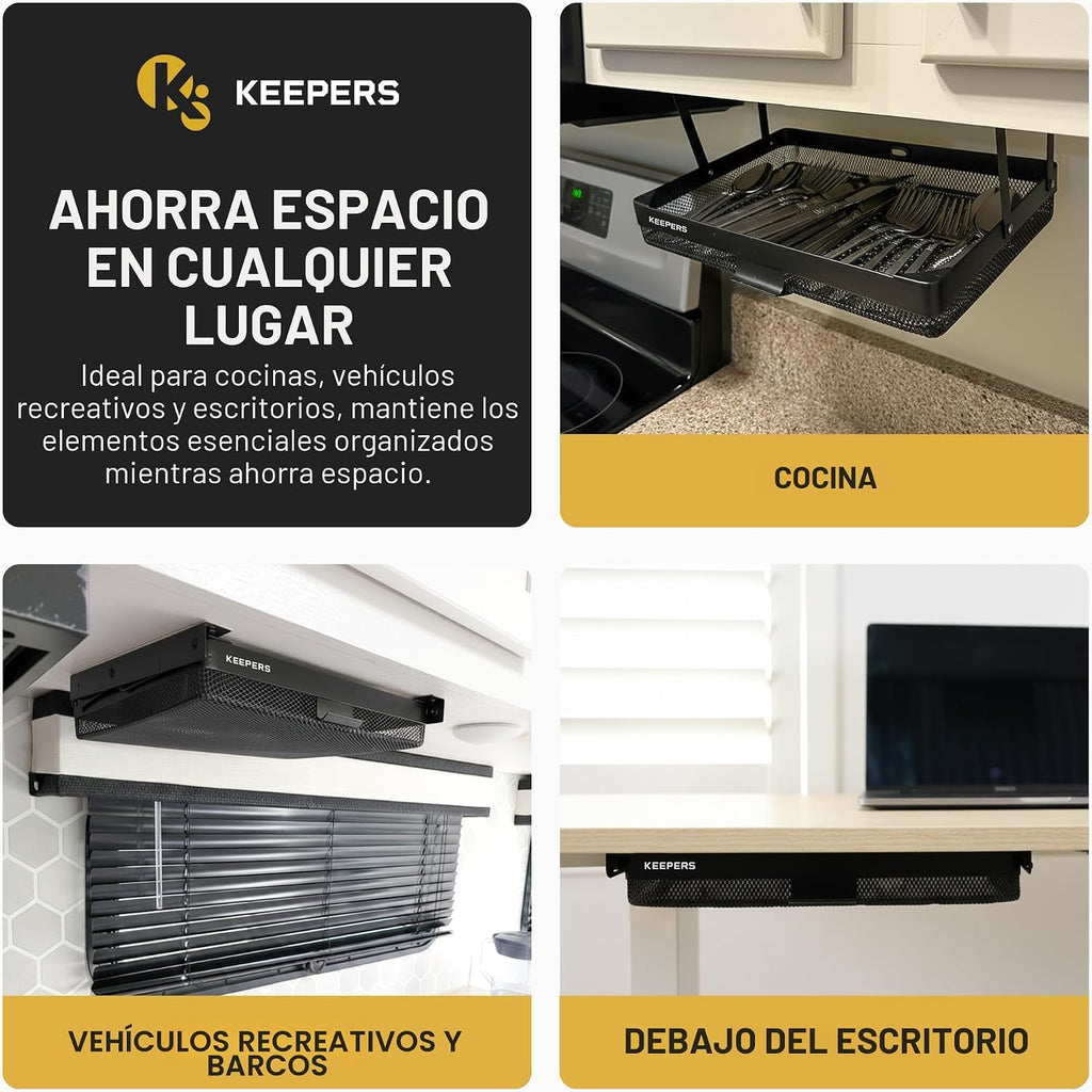 ANYThing Keeper – Organizador para escritorio de la oficina – almacenamiento de cocina y gabinete, RV