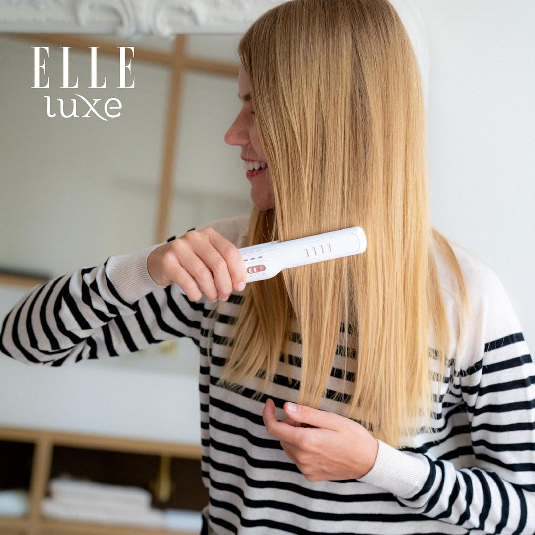 ELLE - Plancha plana de cerámica inalámbrica para viajes | Funciona...
