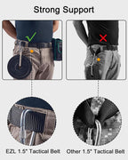 EZL Cinturón táctico de trinquete para hombres, cinturón de nailon...