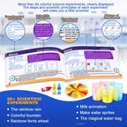 Kit de ciencia para niños, 80 experimentos de laboratorio de ciencias, disfraz de científico juego de rol STEM, herramientas científicas de aprendizaje educativo, regalos de cumpleaños y juguetes para