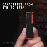 WD_Black SN850X 8TB NVMe SSD - M.2 2280, velocidades de lectura de...