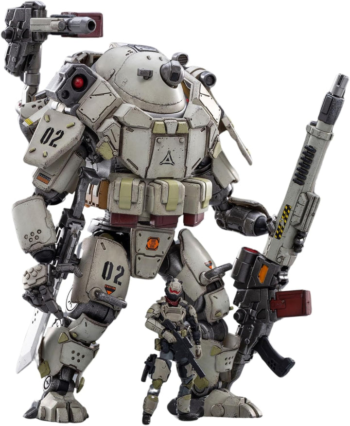 JoyToy 1\/25 Figuras de acción de acero blanco hueso Mechina armadu...
