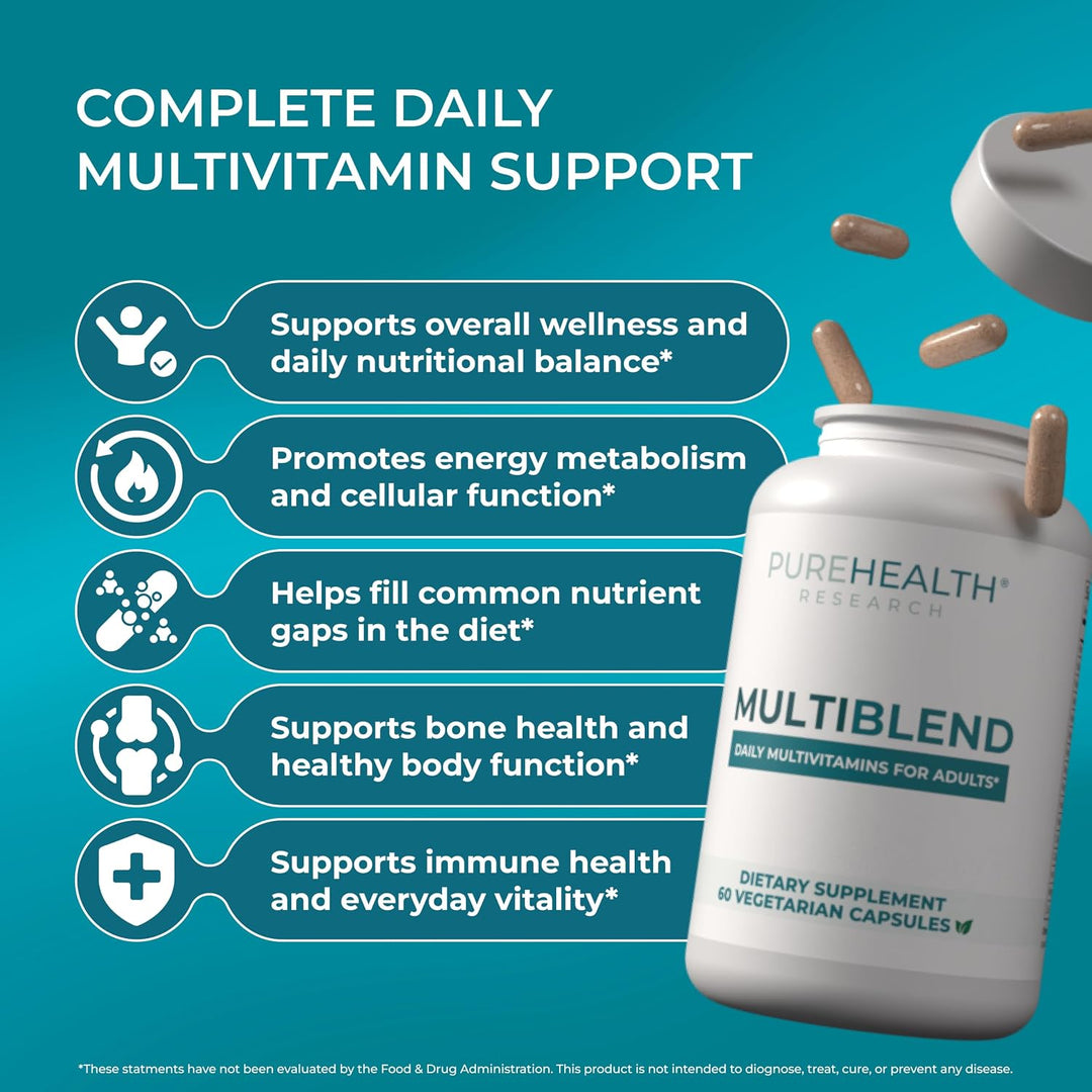 PUREHEALTH RESEARCH MultiBlend - Multivatimin diario para mujeres y...
