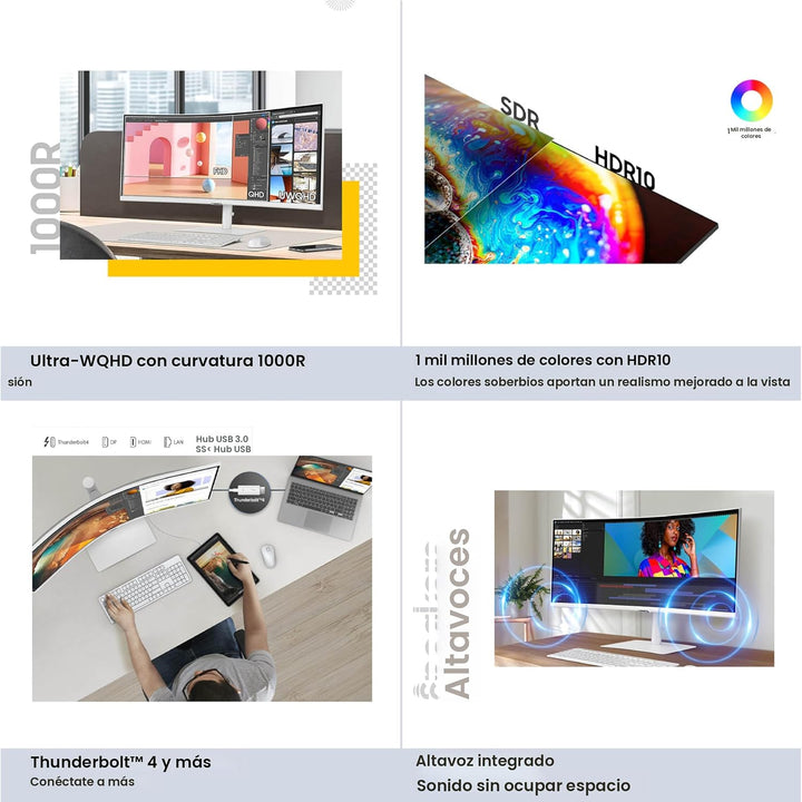Samsung ViewFinity (S65TC) Ultra-WQHD 1000R Monitor curvo para comp...