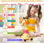 Juguete de jirafa bailarina, juguete de peluche, juguete de jirafa que habla