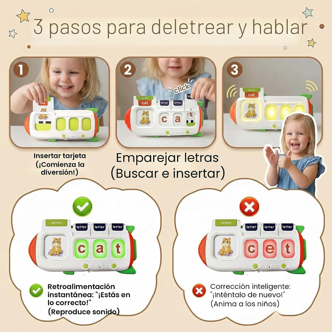 CVC - Juego de ortografía de palabras para niños de 3 a 7 años, tar...