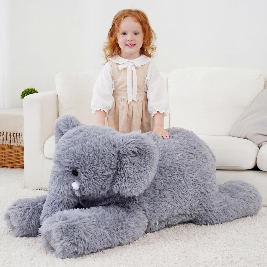 Animal de peluche de elefante gigante, juguetes de peluche de