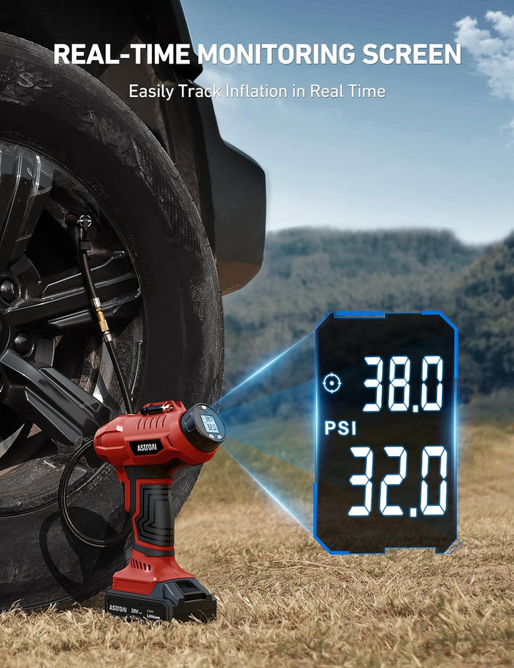 AstroAI C2 Inflador de Neumáticos Inalámbrico Compresor de Aire 20V...