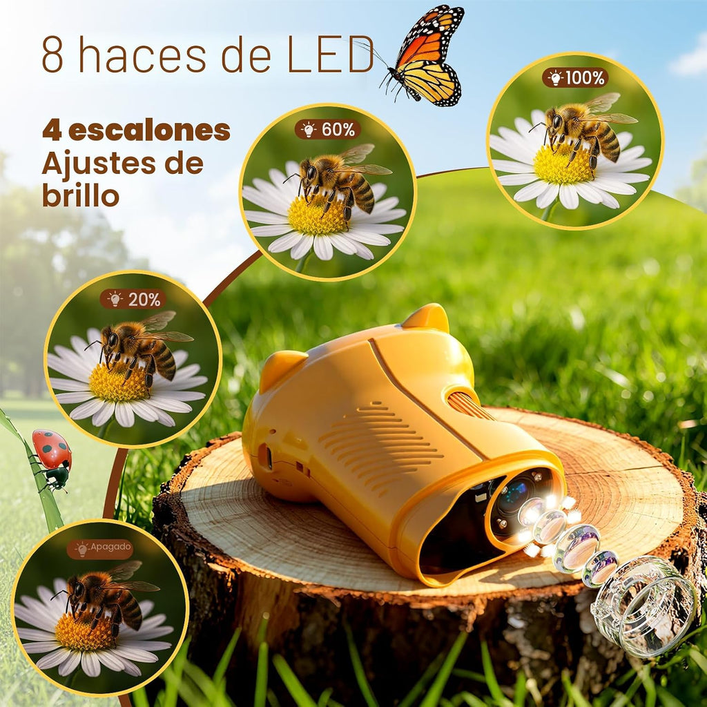 Microscopio digital 1000x para niños, kits de ciencia juguete STEM para niños y niñas 3-12