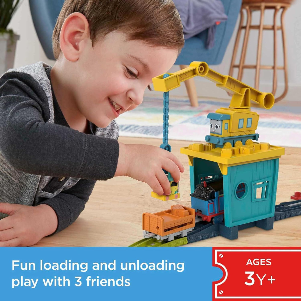 Thomas &amp; Friends Juego de tren de juguete motorizado Fix 'e...