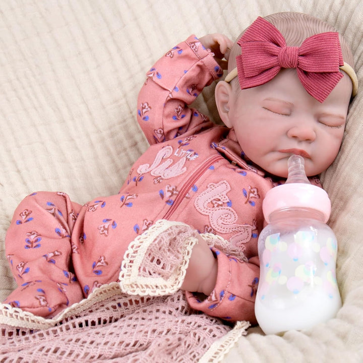 Aori Muñecas Reborn de bebé realistas de 50.8 cm Niña durmiendo rec...