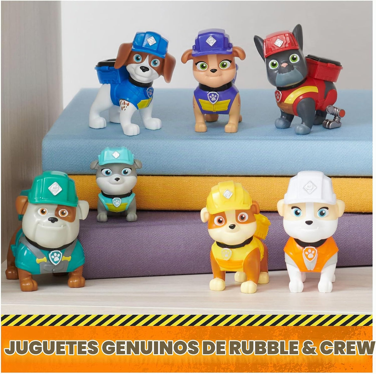 Rubble & Crew, Paquete de regalo de figuras de juguete, con 7 figuras de acción coleccionables, juguetes para niños y niñas a partir de 3 años