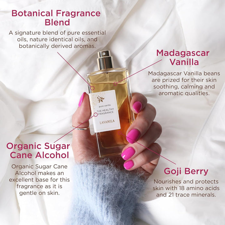 Lavanila Pure Vanilla Perfume para mujer, 1.7 onzas líquidas + 0.32...