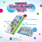 Kit de burbujas gigantes Plus – Burbujas grandes para niños con una varita de burbujas grande y mezcla de burbujas (produce 1.5 galones)
