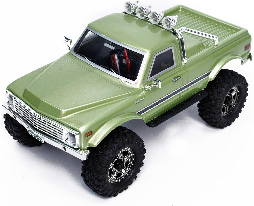 HOBBYPLUS CR18P EVO 2 Rock RC Crawler - Mini rastreador RC escala 1/18 con transmisión de dos velocidades, engranajes totalmente metálicos, plataforma EVO evolucionada, listo para funcionar, estilo