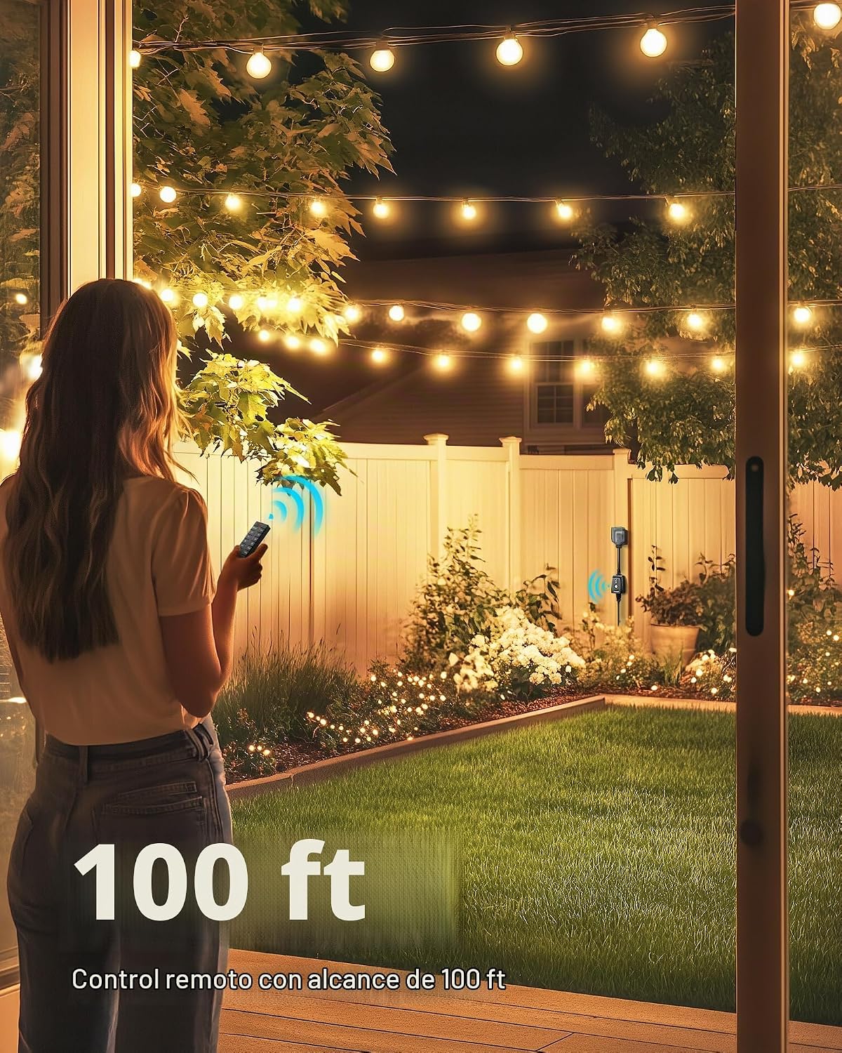 DEWENWILS Dusk a Dawn Outdoor Dimmer con Timer para String Lights