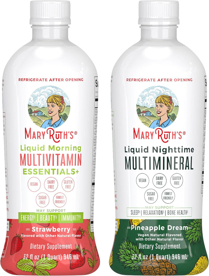 MARYRUTH'S Multivitamínico líquido matutino (fresa) y multimine...