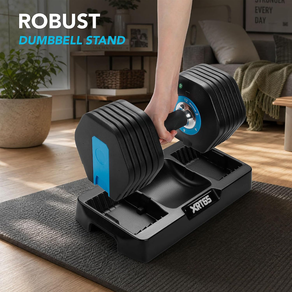 Juego de 2 mancuernas ajustables para entrenamiento de gimnasio en