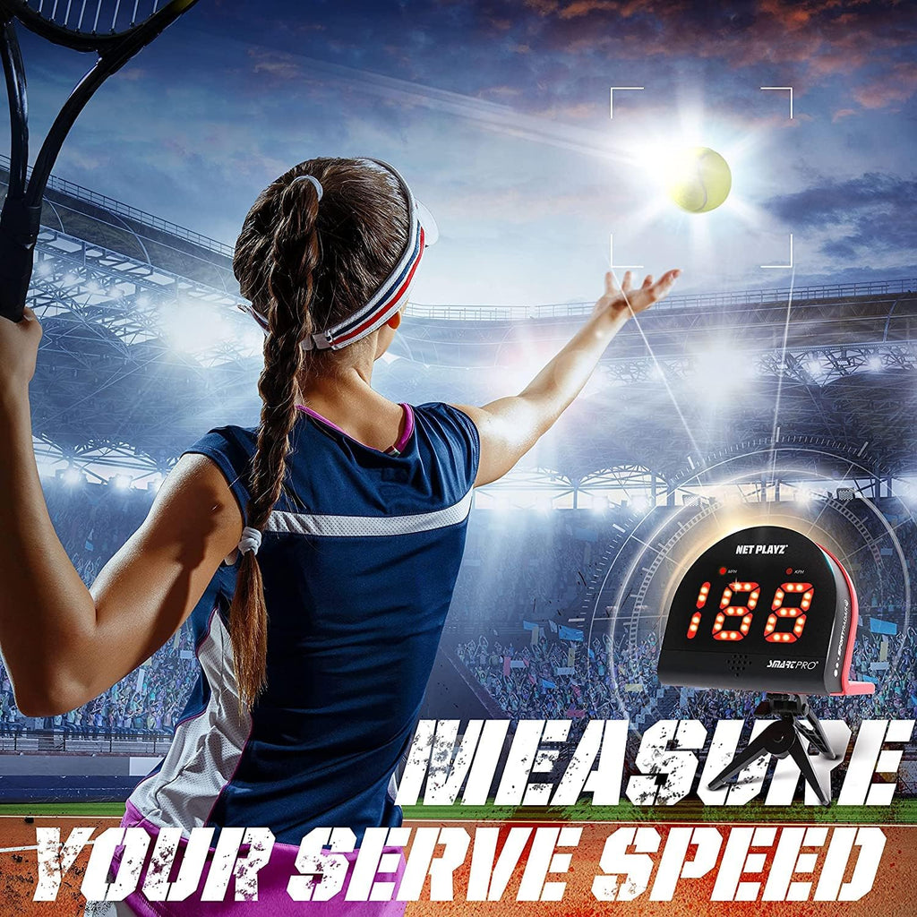 Pistolas de radar de tenis Sensores de velocidad manos libres - Servicio de medición, velocidad de raqueta y pelota, artilugio de alta tecnología y equipo para jugadores de tenis