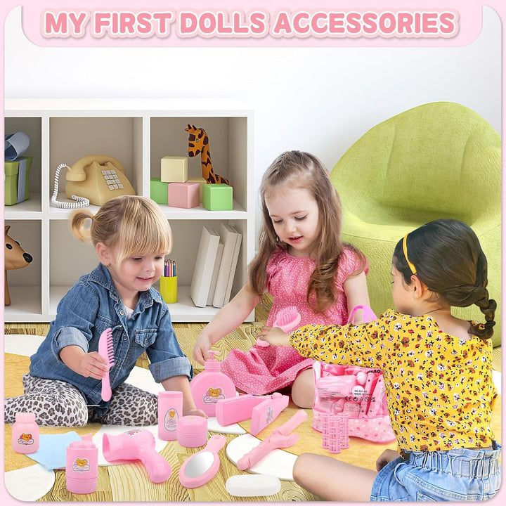 28 piezas de accesorios para muñecas de bebé, accesorios de aliment...