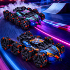 NEXBOX Cool 8 ruedas controladas a mano RC Stunt Car Toys, Púrpura