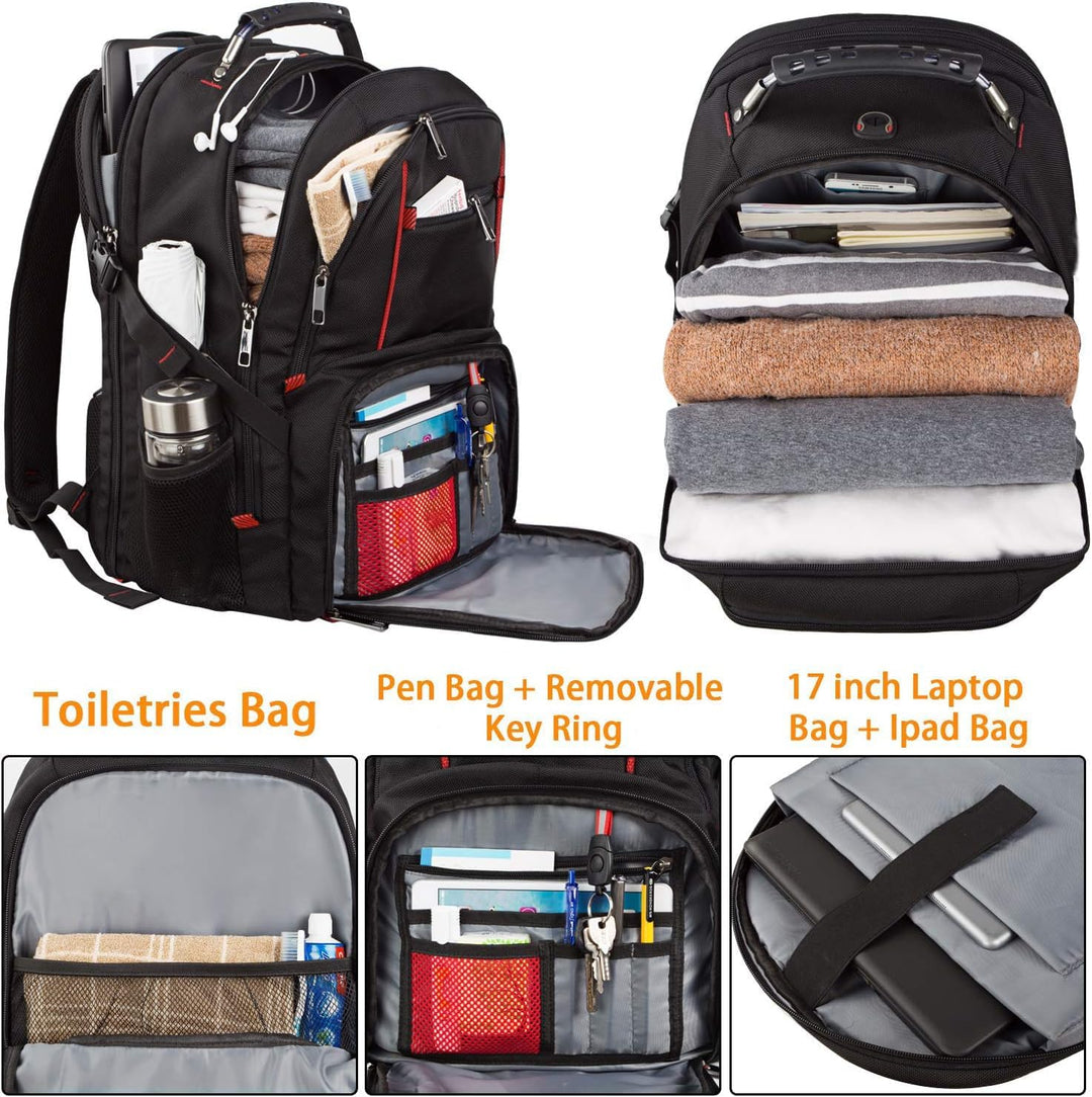 LTINVECK Mochila para portátil de viaje, mochila extra grande para...