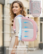 Pecute Mochila para gatos,Mochila de burbujas para gatos de gran espacio
