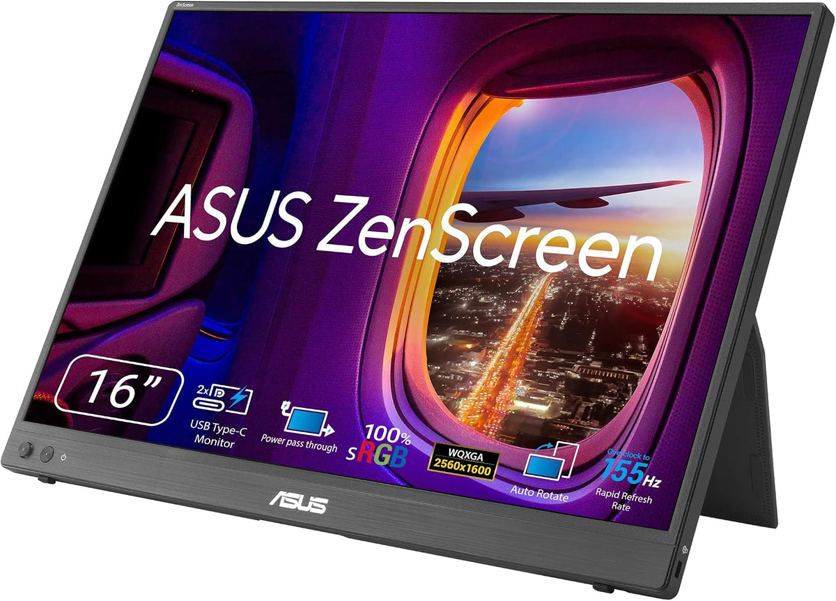 ASUS ZenScreen Monitor portátil USB-C 16:10 de 16 pulgadas (MB16NCG...