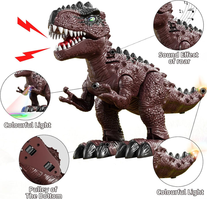 TEMI Paquete de 3 juguetes eléctricos de dinosaurio