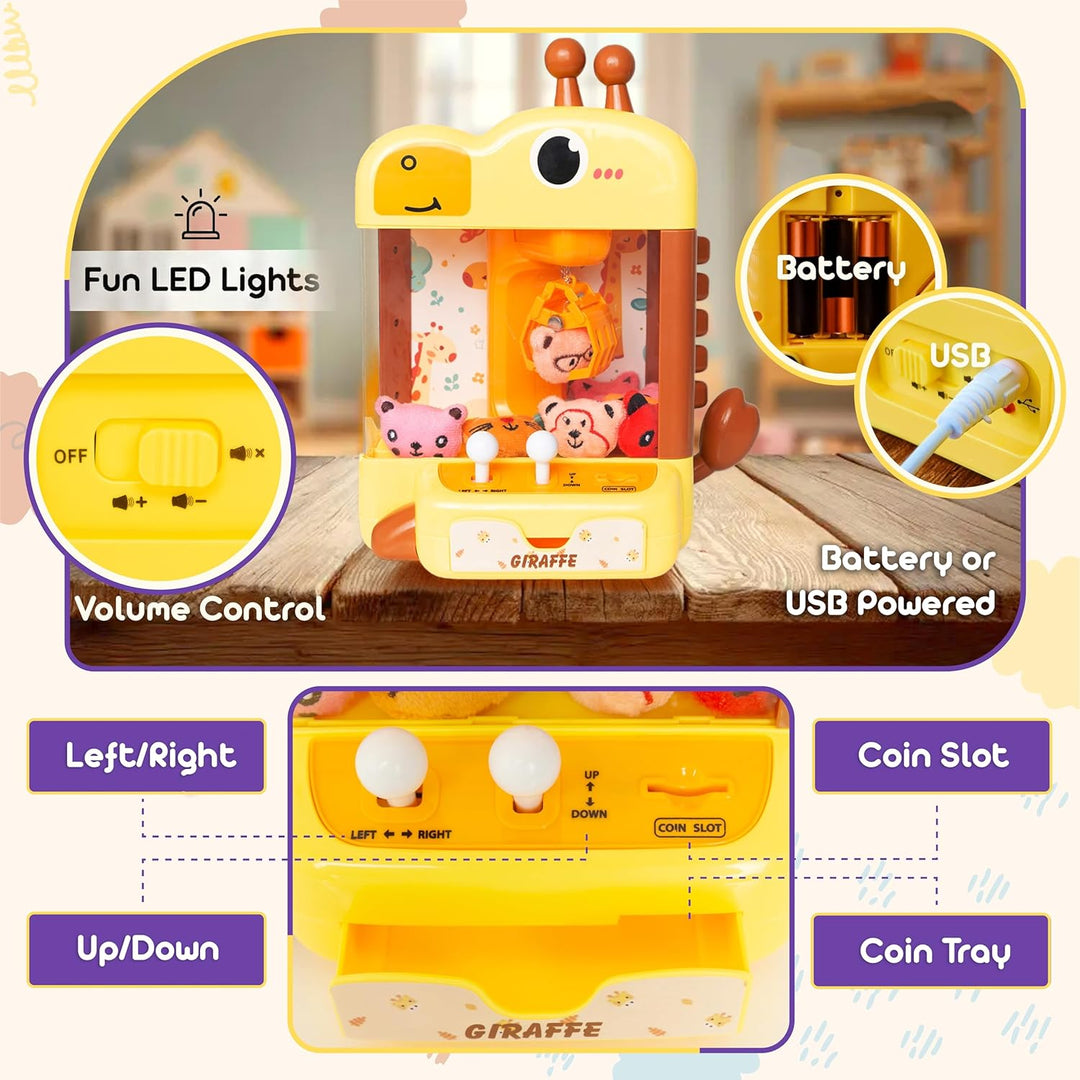 Máquina de garras para niños, mini juego de arcade, máquina expende...