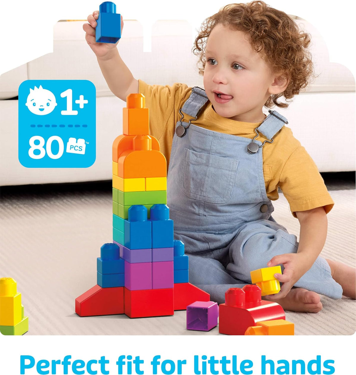 Mega Bloks First Builders - Juego de juguetes de bloques