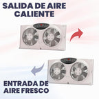 Bionaire Ventilador de Ventana con Aspas de Flujo de Aire Reversibl...
