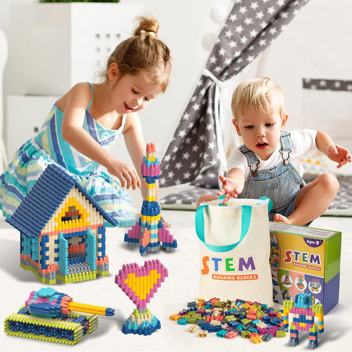 Tigerhu Juego de 1120 piezas de bloques de construcción para niños,...