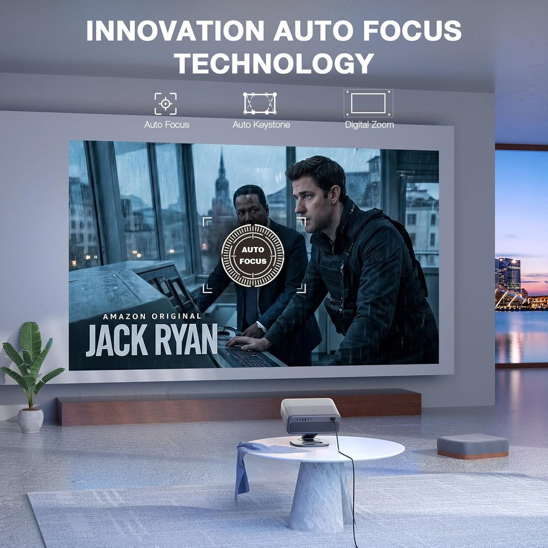 [Ahora con Netflix y 4200 ANSI] Proyector 4K con WiFi y Bluetooth,...
