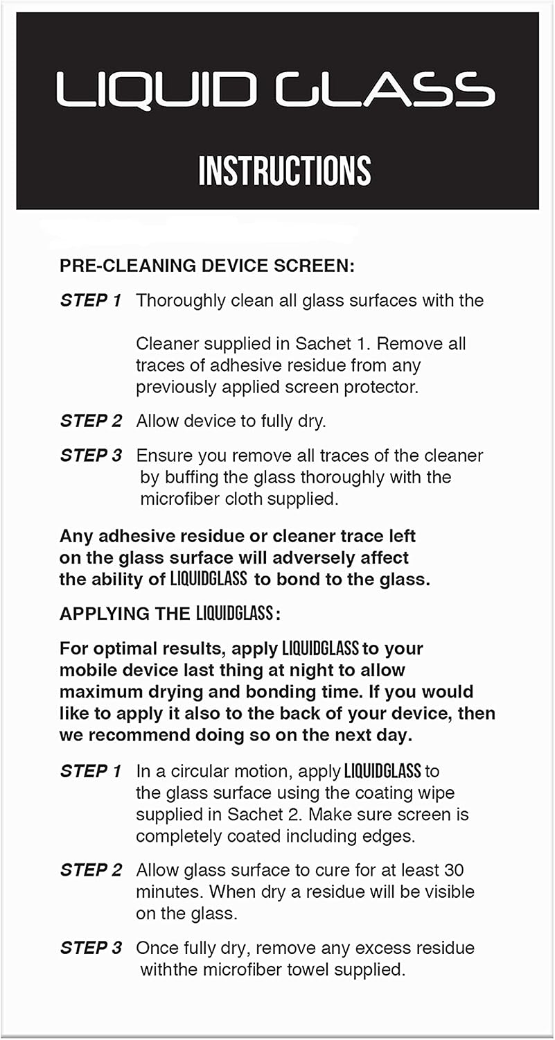 Paquete de 2 protectores de pantalla de vidrio líquido con protección de pantalla de $250 (cada uno) para todos los teléfonos inteligentes, tabletas y relojes, ajuste universal