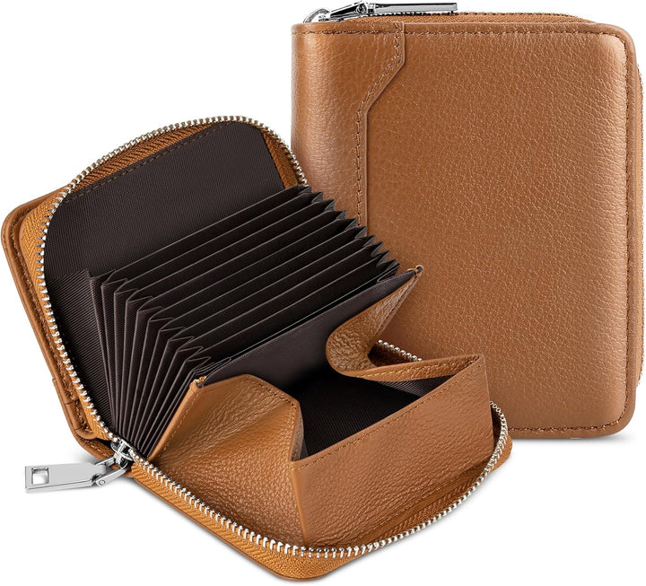 HUANLANG Billetera para hombre con bloqueo RFID, multitarjetero, bi...