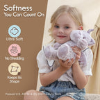 Moonkie Hug & Go - Mochila de unicornio para niños pequeños, bolsa de felpa suave con juguete desmontable para niñas de 2 a 4 años, perfecta para guardería, viajes y regalos de cumpleaños para niños de 3 años