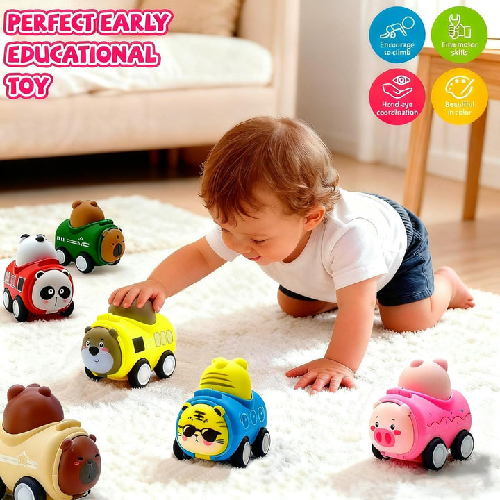 Snugzy Press to Go - Juguetes de coche para niños pequeños de 1 a 3...