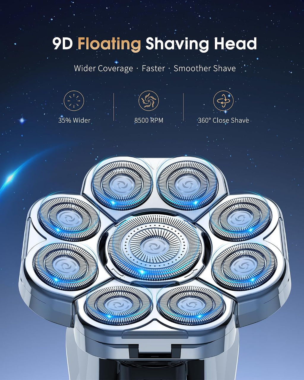 Afeitadoras de cabeza para hombres calvos LK9588HGQ0901B