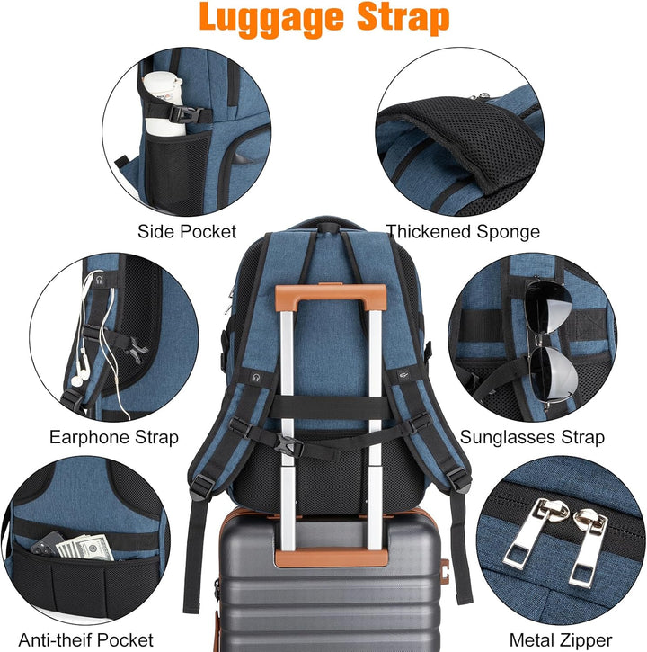 Velaybor Mochila de almuerzo aislada para laptop de 17 pulgadas, mo...