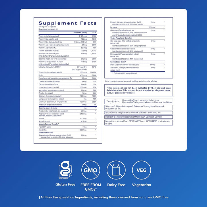 Pure Encapsulations Paquete de nutrientes para mujeres 40+ (180 cáp...