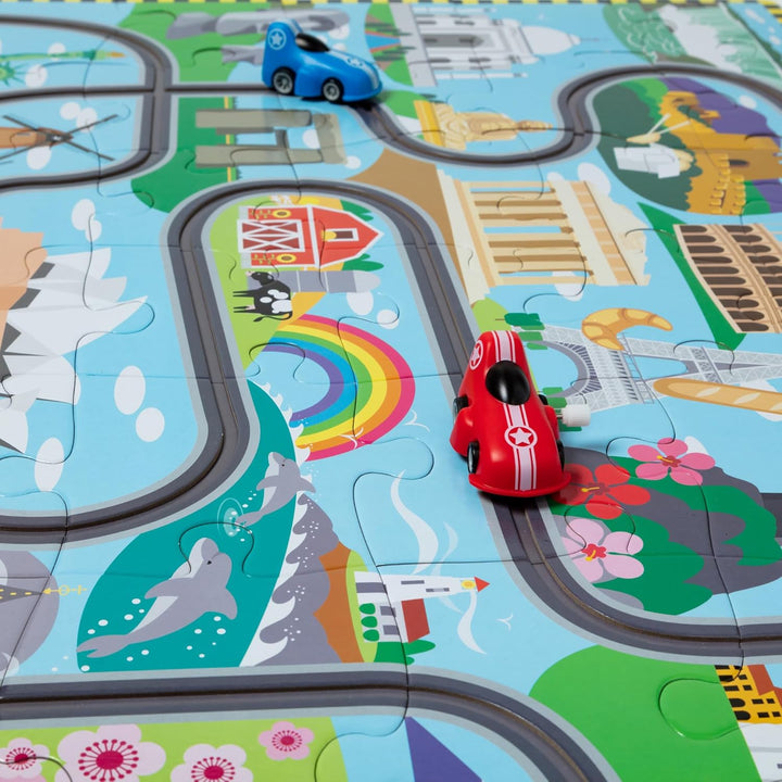 Melissa Doug Race Around The World Tracks - Rompecabezas