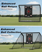 Red de práctica de golf, redes de golf resistentes de 10 x 7 pies para entrenamiento al aire libre/interior