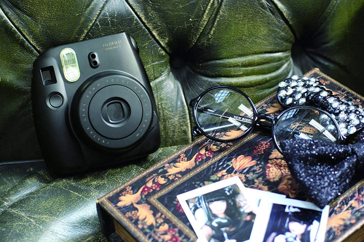 Fujifilm Cámara Instax Mini 8 de película instantánea (negro) (reno...